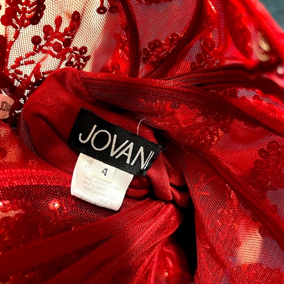 - Jovani Dress Burgundy size 4 - Picture 6 of 7